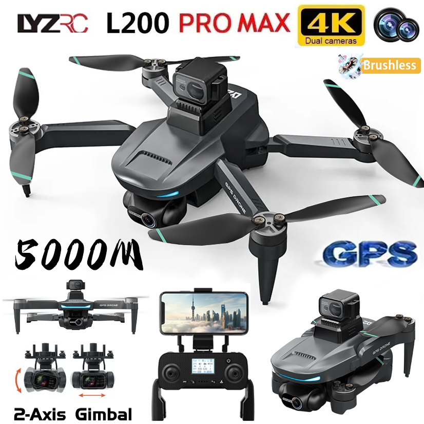 Drone Multispectral - L200 Pro MAX GPS Drone 4K
