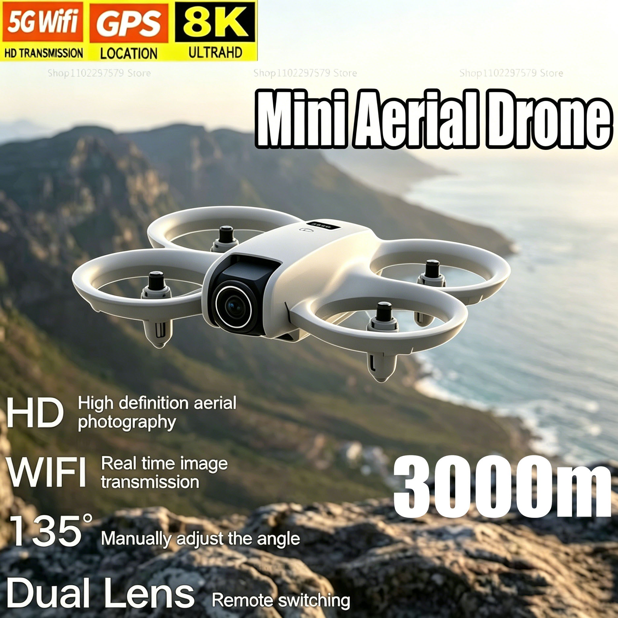 Mini Drone with 8K HD Camera F - Drone Lidar 评论和价格