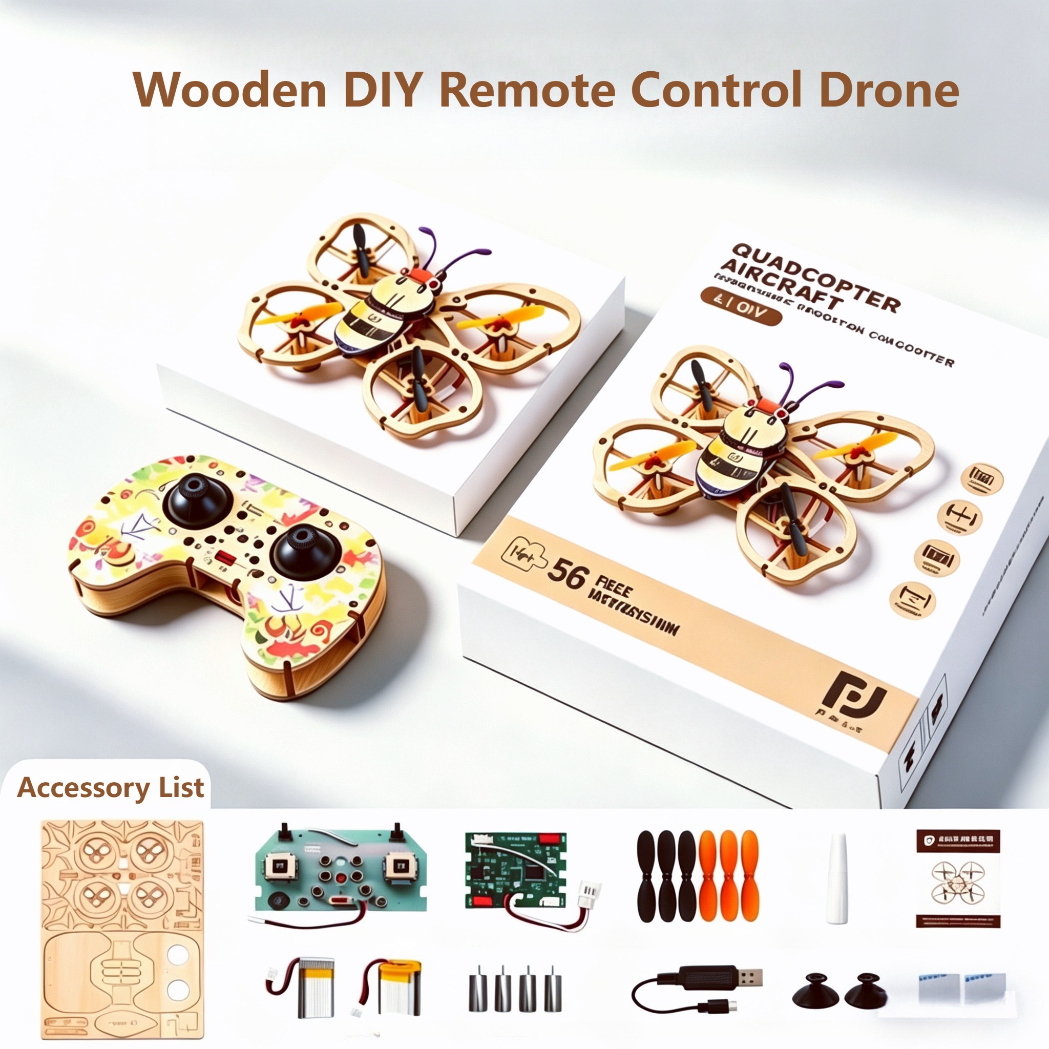 2026 New Wooden DIY Assembled  - Drone Aerial Photography 评论和价格